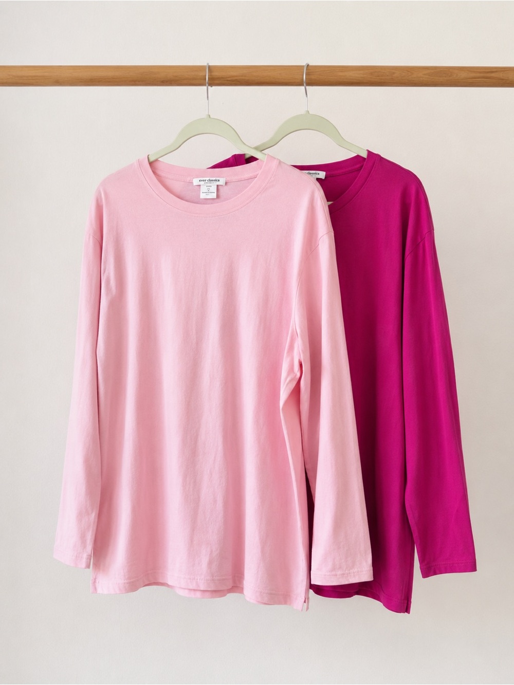 Vintage Cotton Women's Long-Sleeve Tees | Lot of 2